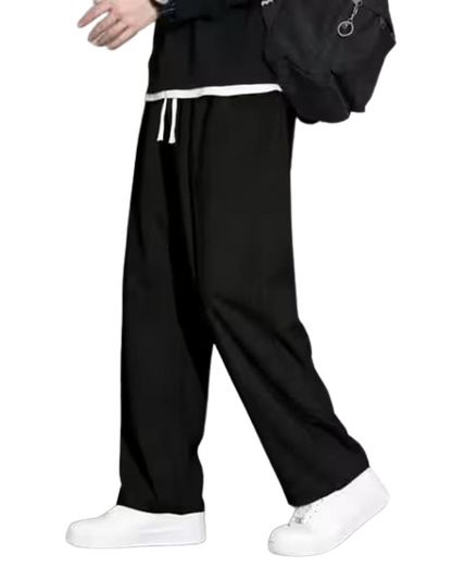 Attitude Men's Regular Fit Baggy Lower– Cotton Blend, Elastic Waistband & Pockets |