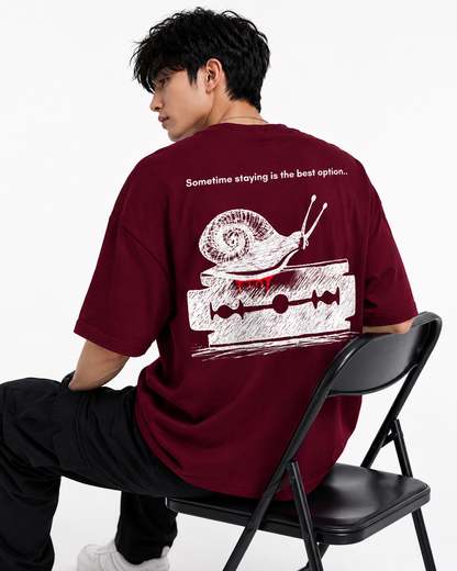 Attitude men slogan Printed Oversized tshirt | Baggy T Shirt