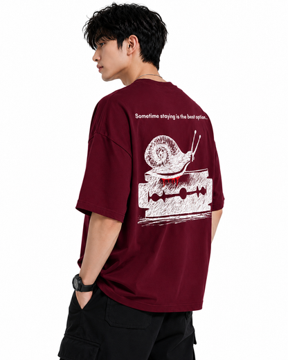 Attitude men slogan Printed Oversized tshirt | Baggy T Shirt