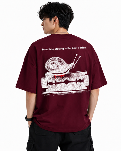Attitude men slogan Printed Oversized tshirt | Baggy T Shirt