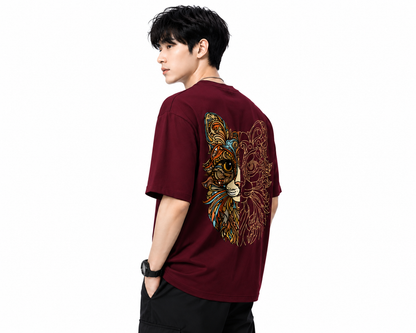 Attitude Cat Printed Oversized tshirt For Men| Trending T- Shirt