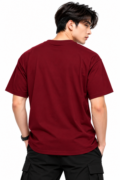 Attitude T-Shirts for Men | Round Neck Printed Oversized Cotton Tshirt