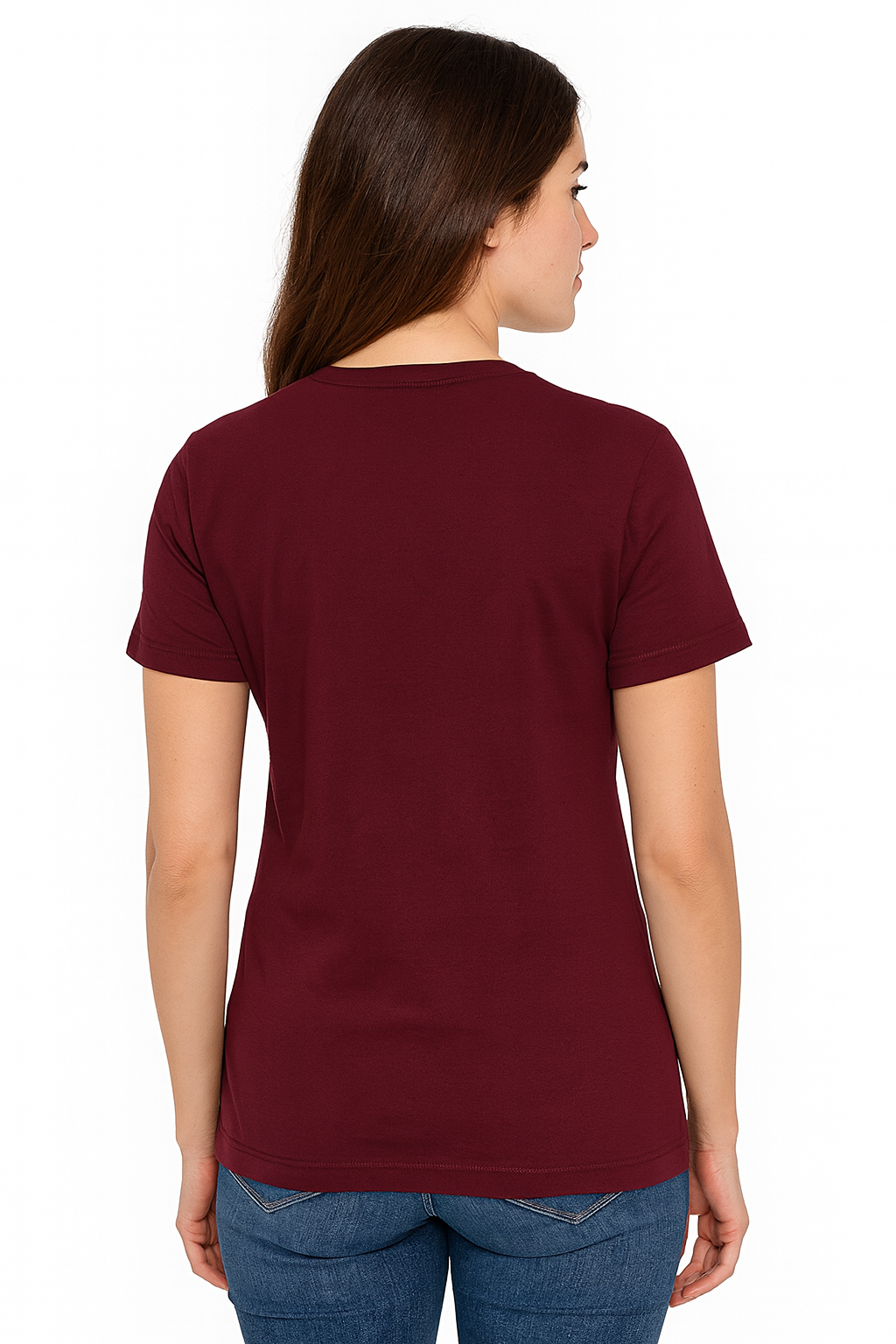 Attitude Start Of Fashion maroon graphic “fly” print T-shirt