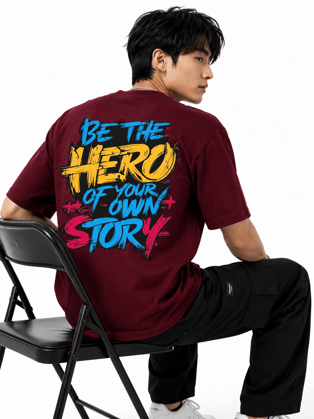 Attitude Men's Slogan Printed T-Shirt | Premium Cotton Casual Round Neck Tee for Men