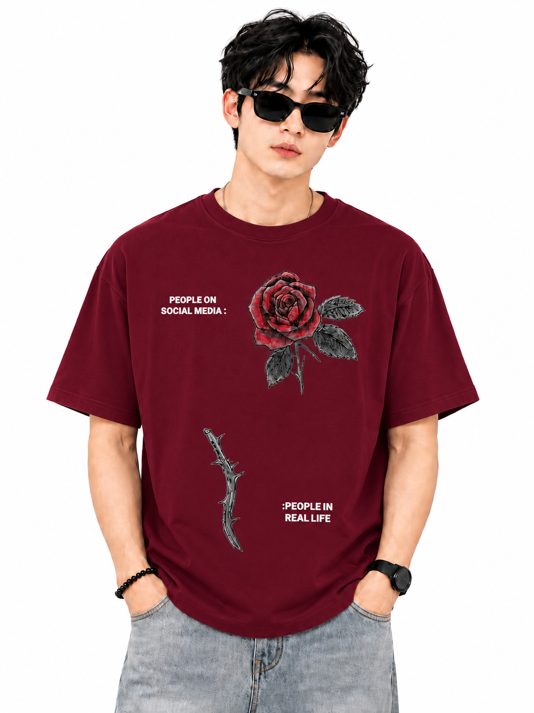 Attitude T-Shirts for Men | Oversized Slogan Printed T-Shirt for Men | 100% Pure Cotton T Shirt For Men