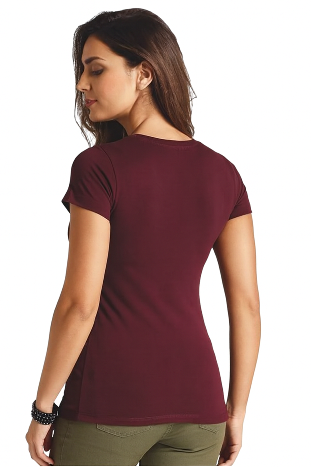 Maroon Graphic Women’s T-Shirt,