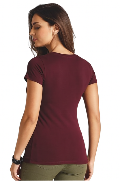 Maroon Graphic Women’s T-Shirt,