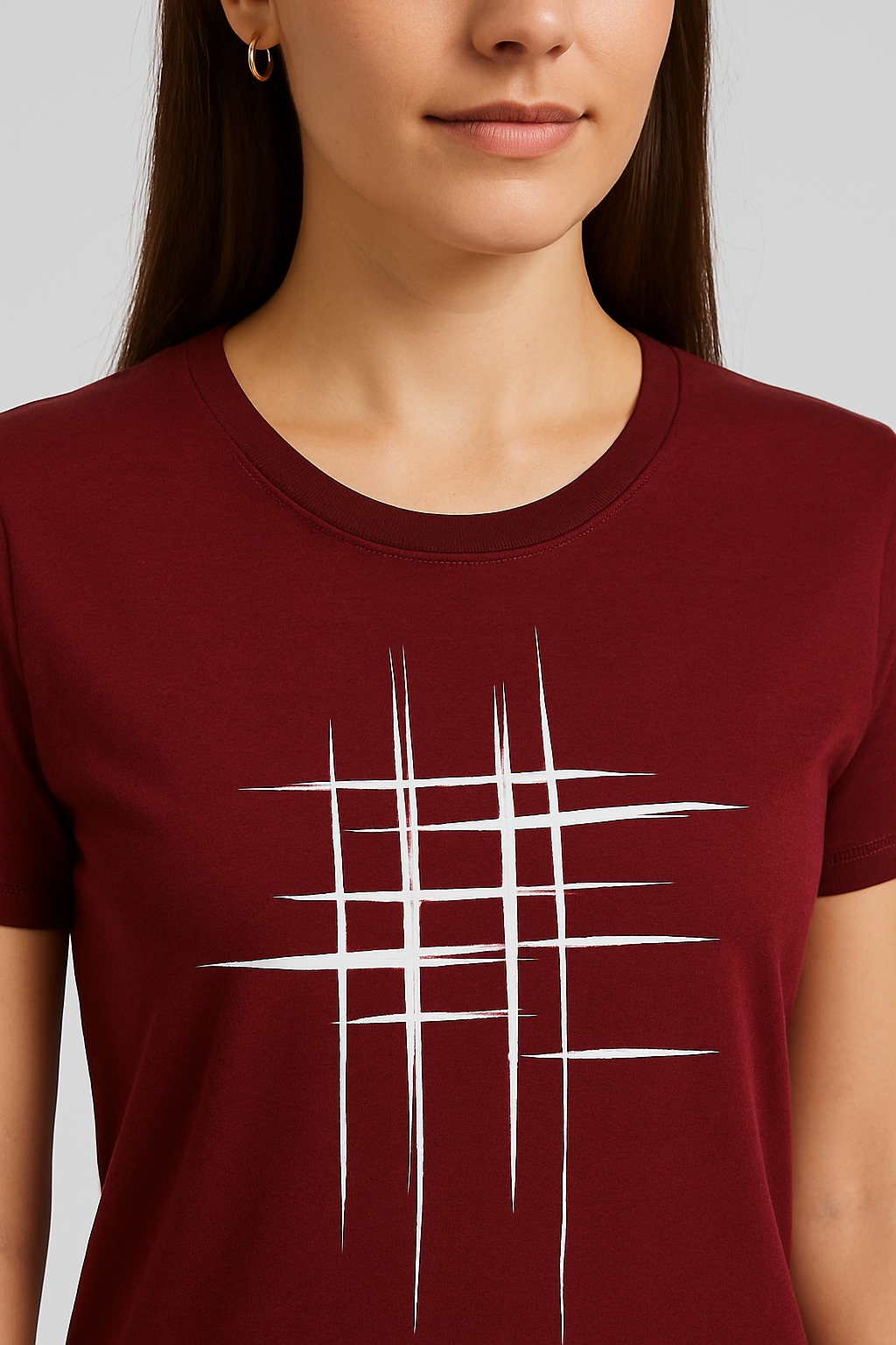 Maroon Graphic Women’s T-Shirt,