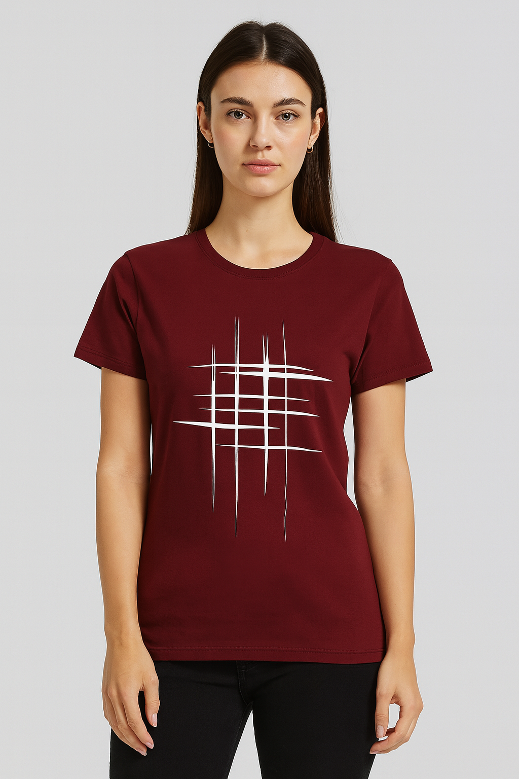 Maroon Graphic Women’s T-Shirt,
