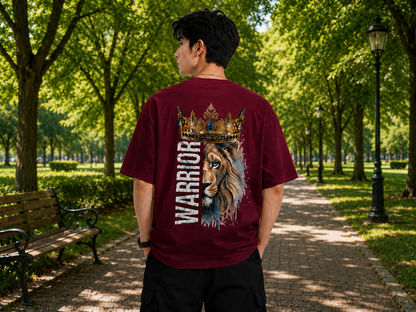 Attitude Men Tiger Printed Oversized Black Tee | Anime T Shirt | Baggy T Shirt