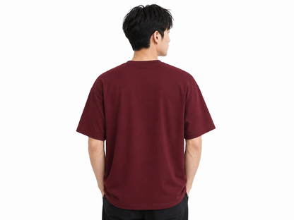 Attitude Men's Oversized Graphic T-Shirt for Men | Soft Cotton | Drop Shoulder Relaxed Fit | Printed Casual Tshirt for Men