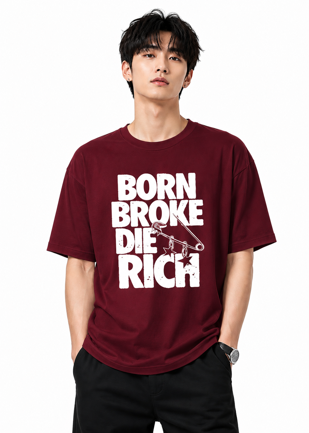 Attitude tshirt for men Printed Oversized Tee | Baggy T Shirt