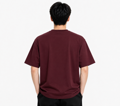 Attitude Men Typography Printed Round Neck Pure Cotton Oversized T-shirt