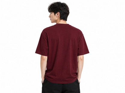 Attitude Men Typography Printed Round Neck Pure Cotton Oversized T-shirt
