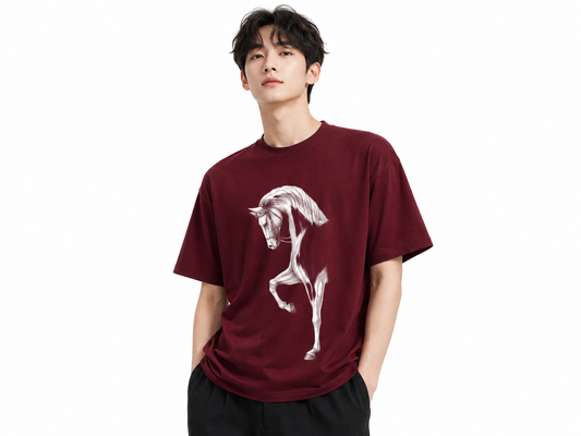 Attitude Men Typography Printed Round Neck Pure Cotton Oversized T-shirt