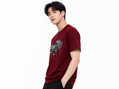 Attitude Men Casual Printed Oversized T-Shirt