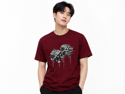 Attitude Men Casual Printed Oversized T-Shirt