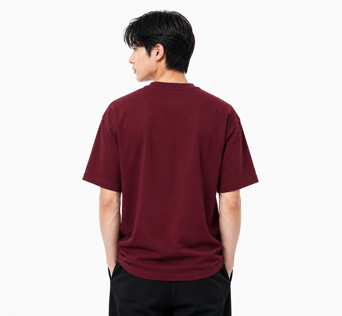 Attitude Men Bird Fly Printed Oversized Fit Cotton T- Shirt