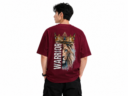 Attitude Men Tiger Printed Oversized Black Tee | Anime T Shirt | Baggy T Shirt