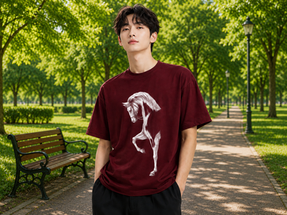 Attitude Men Typography Printed Round Neck Pure Cotton Oversized T-shirt