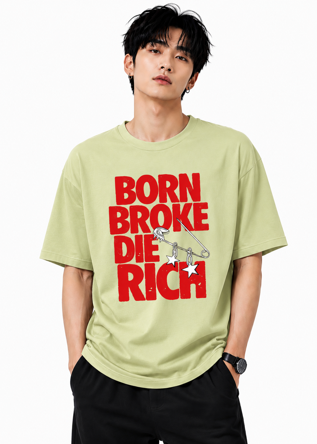 Attitude tshirt for men Printed Oversized Tee | Baggy T Shirt