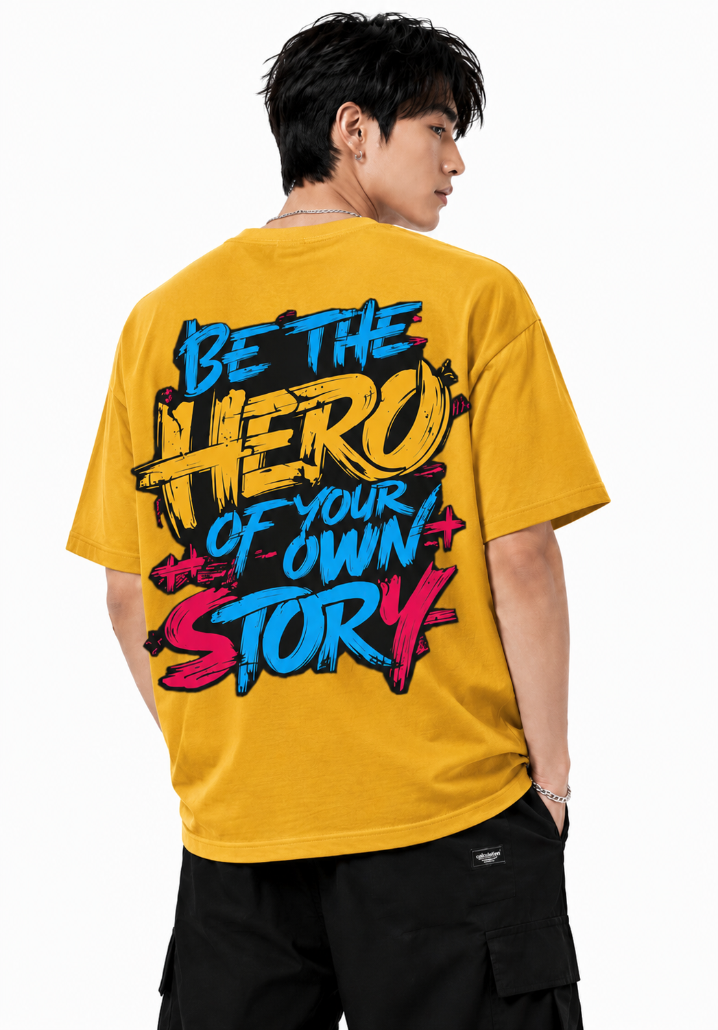 Attitude Men's Slogan Printed T-Shirt | Premium Cotton Casual Round Neck Tee for Men