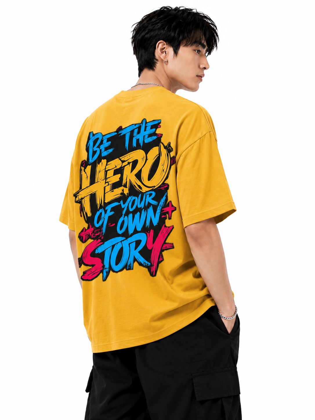 Attitude Men's Slogan Printed T-Shirt | Premium Cotton Casual Round Neck Tee for Men