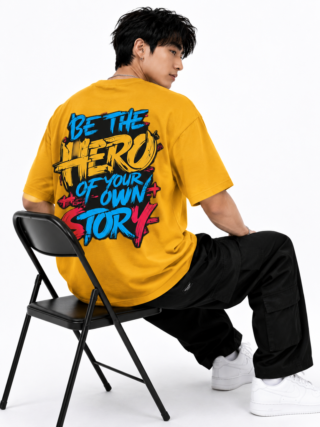 Attitude Men's Slogan Printed T-Shirt | Premium Cotton Casual Round Neck Tee for Men