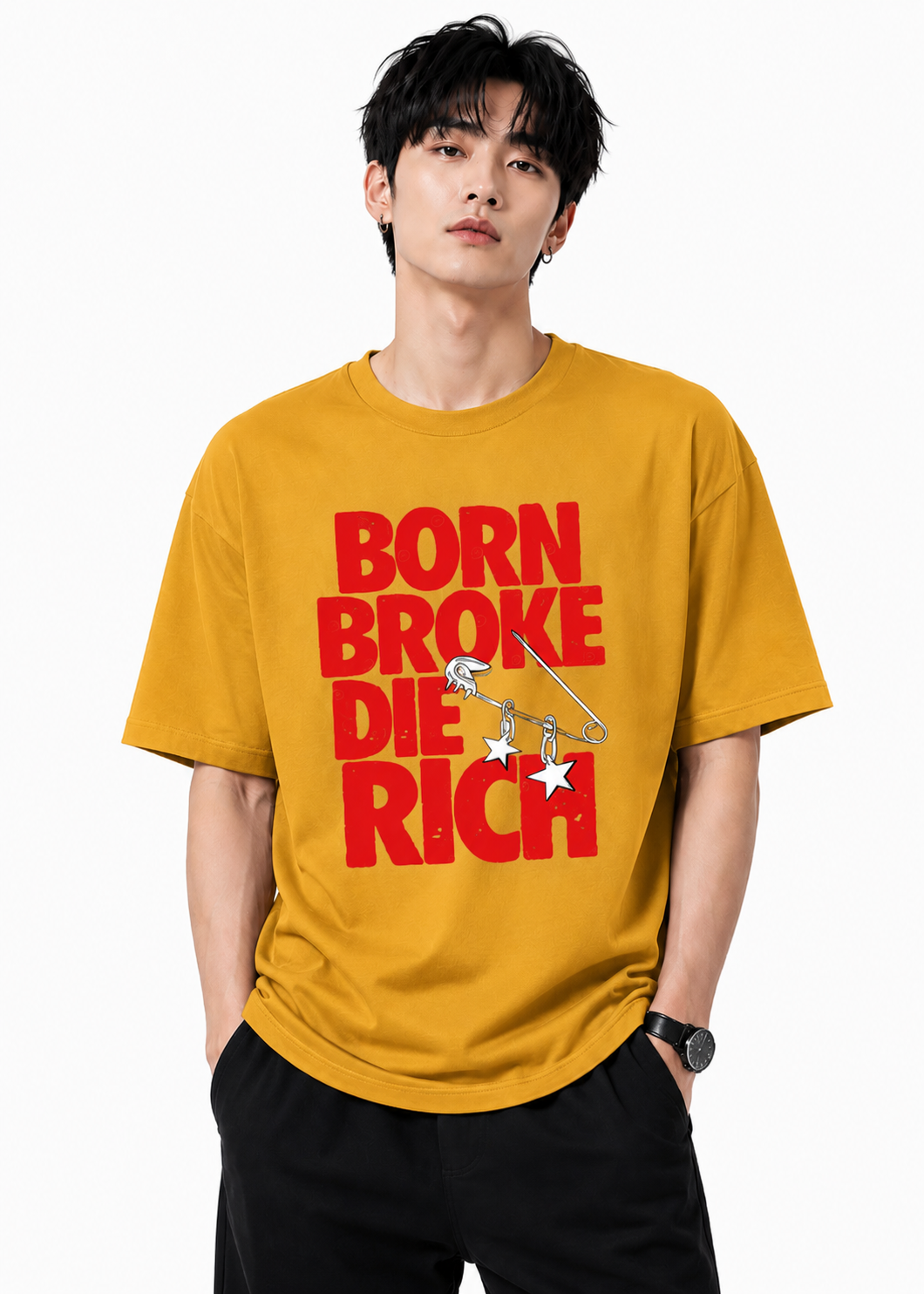 Attitude tshirt for men Printed Oversized Tee | Baggy T Shirt