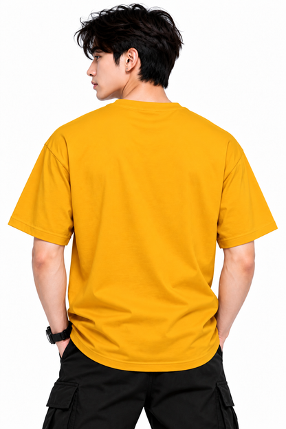 Attitude T-Shirts for Men | Round Neck Printed Oversized Cotton Tshirt
