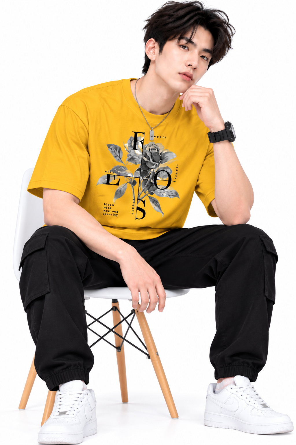 Attitude T-Shirts for Men | Oversized Printed T-Shirt |  100% Pure Cotton T Shirt