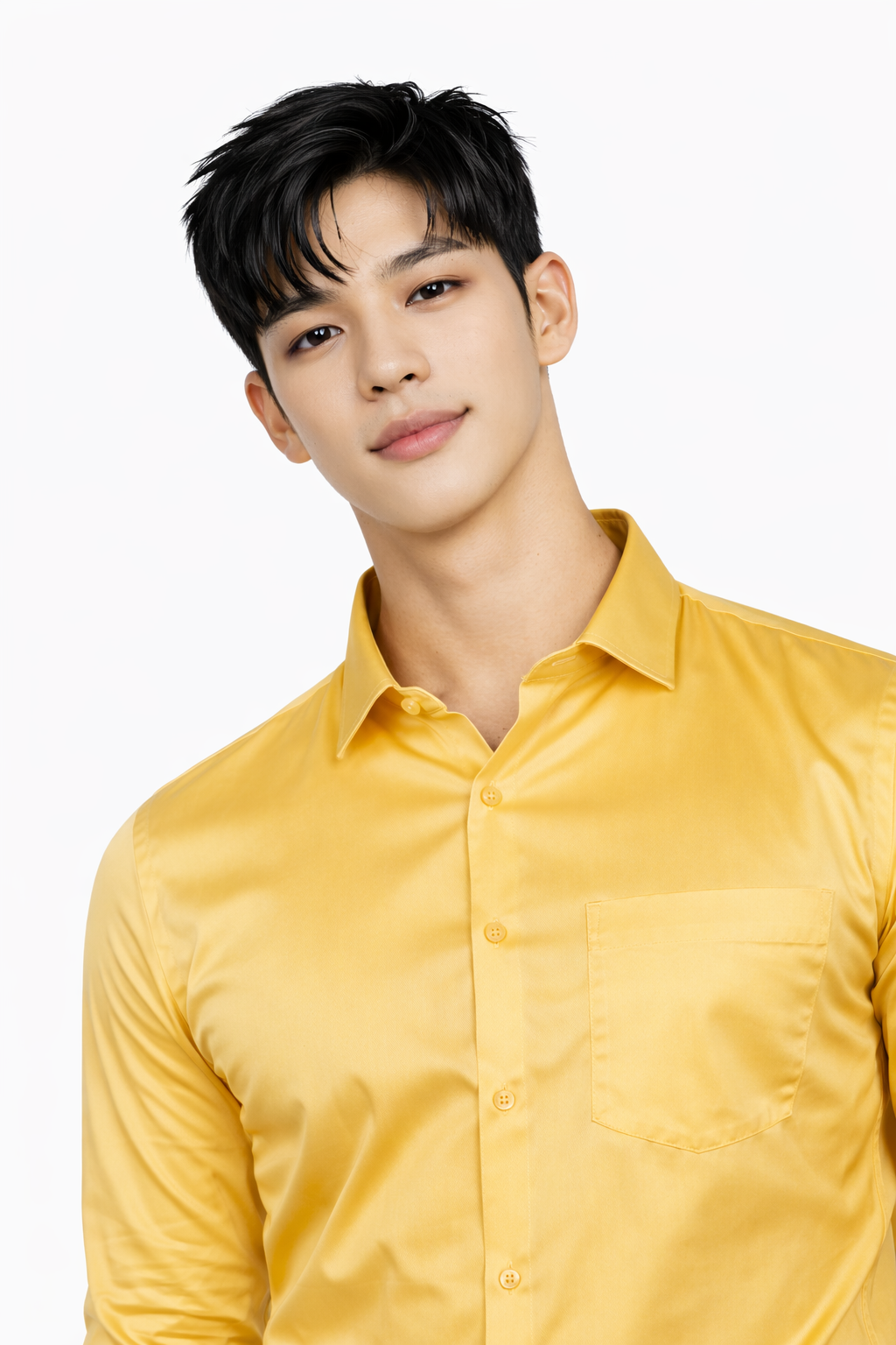 Attitude Start of Fashion Men’s Classic Mustard Formal Shirt – Full Sleeve Office Wear