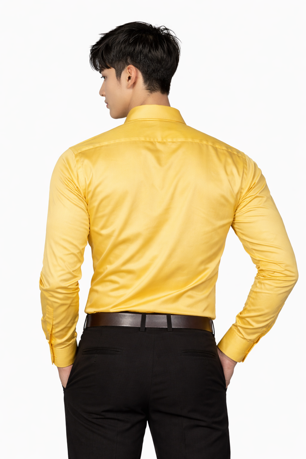 Attitude Start of Fashion Men’s Classic Mustard Formal Shirt – Full Sleeve Office Wear