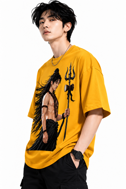 Attitude T-Shirts for Men | Mahadev Printed t shirt | Oversized 100% Pure Cotton T Shirt