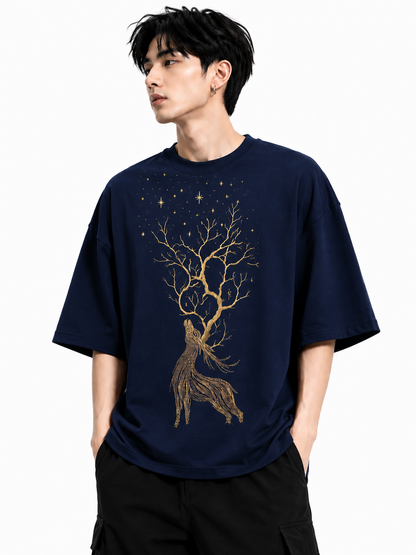 Attitude T-Shirts for Men | Oversized T-Shirt | Wild Life Printed t shirt | 100% Pure Cotton T Shirt