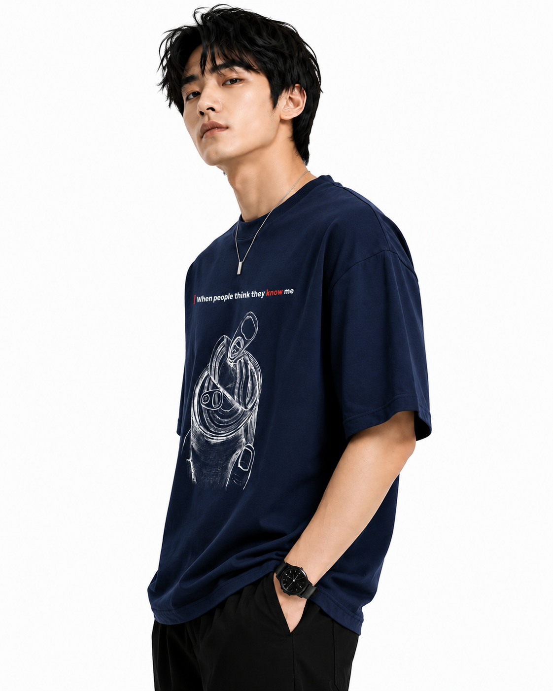 Attitude T-Shirts for Men | Oversized Slogan Printed T-Shirt for Men | Cotton T Shirt For Men
