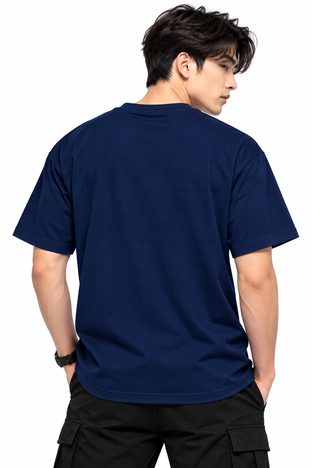 Attitude T-Shirts for Men | Round Neck Printed Oversized Cotton Tshirt