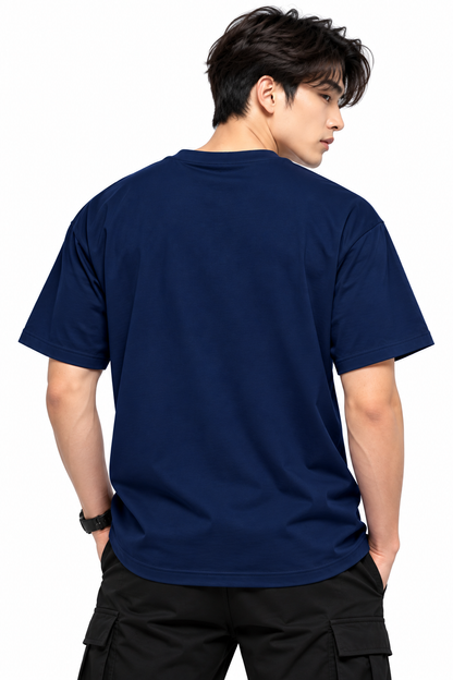 Attitude T-Shirts for Men | Round Neck Printed Oversized Cotton Tshirt