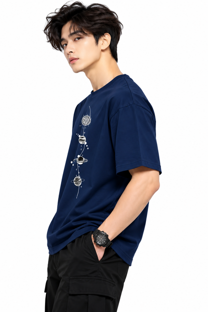 Attitude T-Shirts for Men | Round Neck Printed Oversized Cotton Tshirt