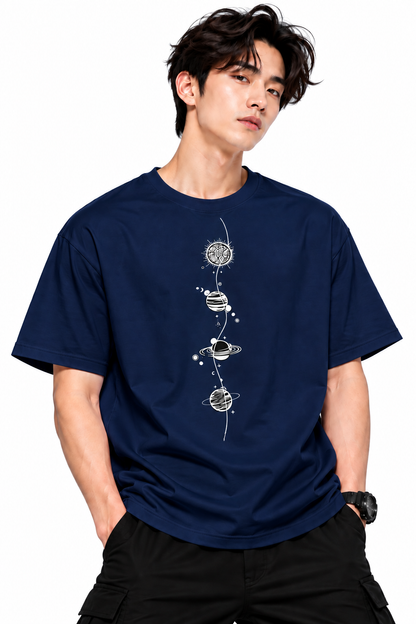 Attitude T-Shirts for Men | Round Neck Printed Oversized Cotton Tshirt