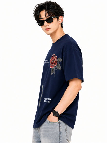 Attitude T-Shirts for Men | Oversized Slogan Printed T-Shirt for Men | 100% Pure Cotton T Shirt For Men