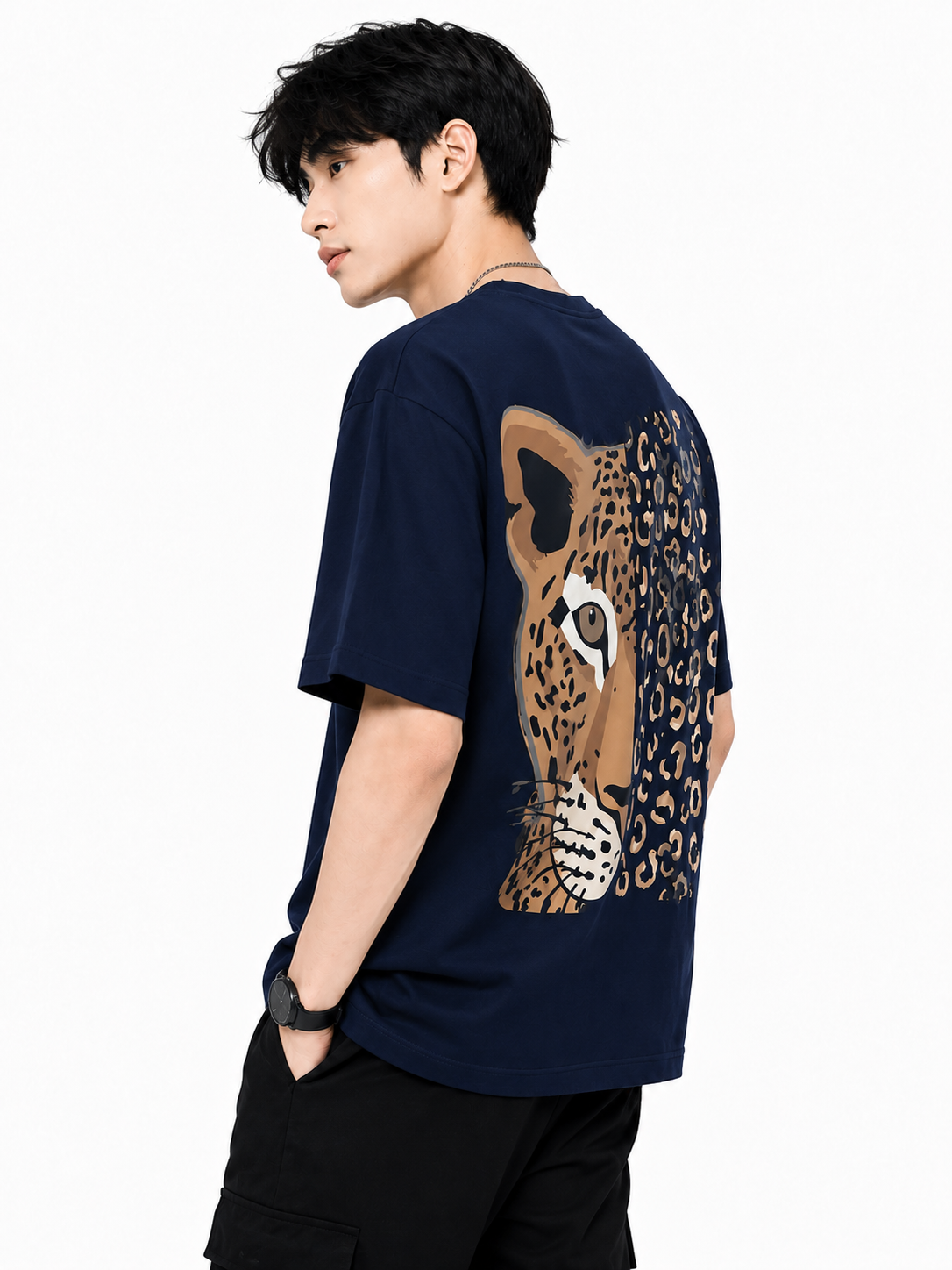 Attitude T-Shirts for Men | Oversized Printed T-Shirt | Wild Life | Cotton T Shirt For Men