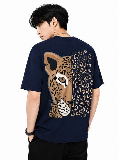 Attitude T-Shirts for Men | Oversized Printed T-Shirt | Wild Life | Cotton T Shirt For Men