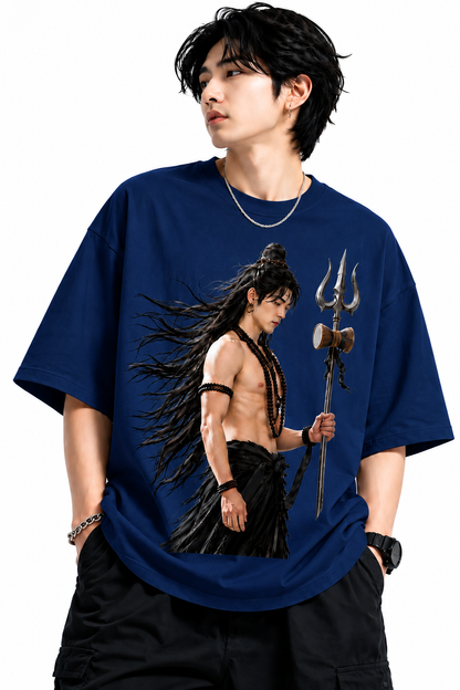 Attitude T-Shirts for Men | Mahadev Printed t shirt | Oversized 100% Pure Cotton T Shirt