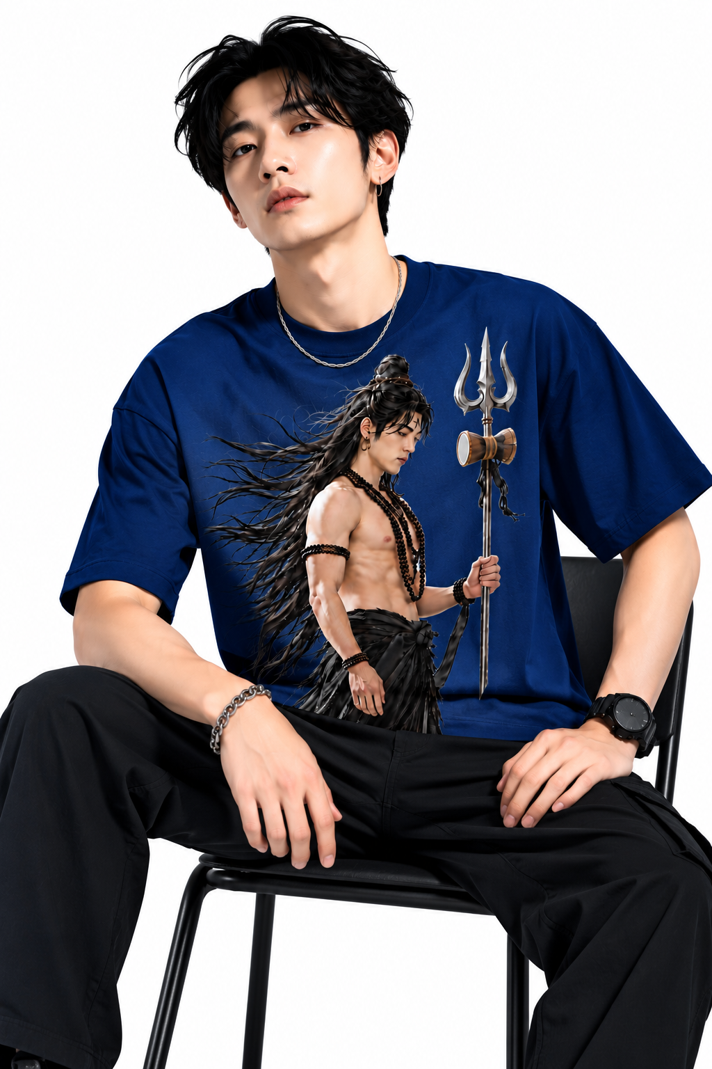 Attitude T-Shirts for Men | Mahadev Printed t shirt | Oversized 100% Pure Cotton T Shirt