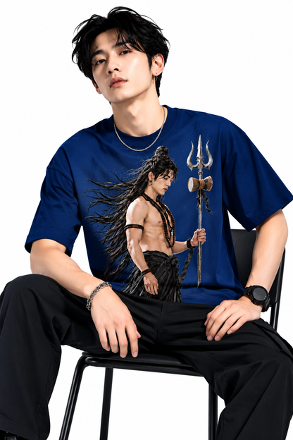 Attitude T-Shirts for Men | Mahadev Printed t shirt | Oversized 100% Pure Cotton T Shirt