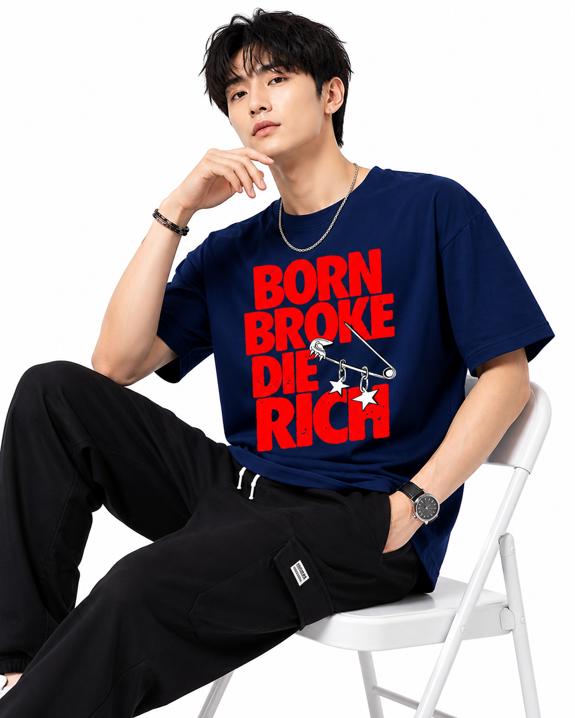 Attitude tshirt for men Printed Oversized Tee | Baggy T Shirt