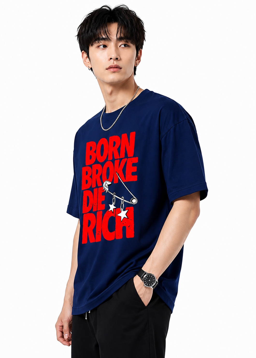 Attitude tshirt for men Printed Oversized Tee | Baggy T Shirt