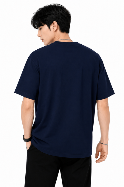 Attitude Men's Graphic Printed Elephant T-Shirt | Water Splash Wildlife Art Design | Premium Cotton Black Casual Round Neck Tee for Men
