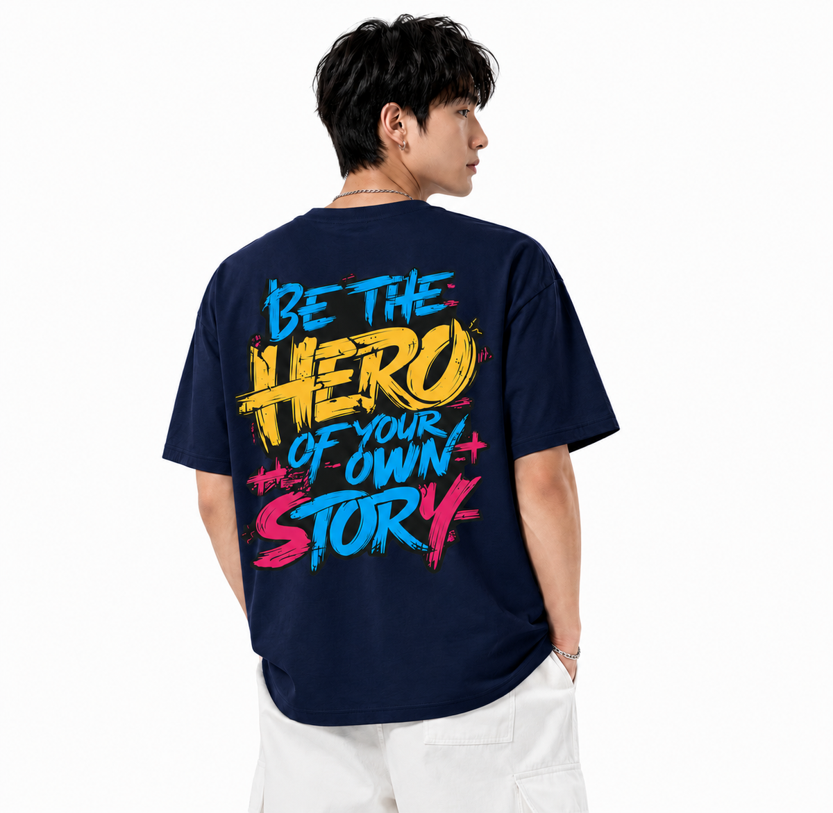 Attitude Men's Slogan Printed T-Shirt | Premium Cotton Casual Round Neck Tee for Men